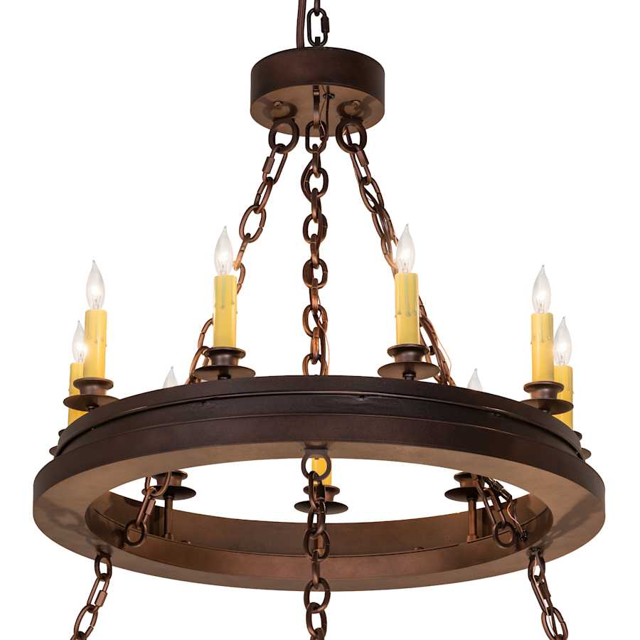 Meyda Tiffany Sullivan Ranch 27 Light 48" Wide Taper Candle Style Chandelier