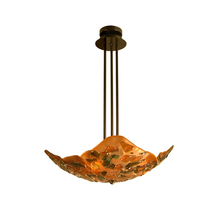 Meyda Tiffany 3 Light 25" Wide Pendant with Handmade Shade