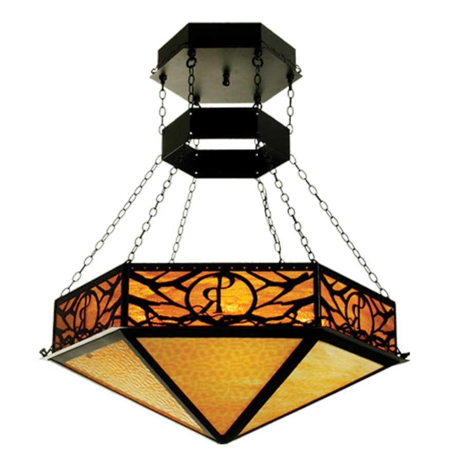 Meyda Tiffany 6 Light 48" Wide Pendant with Handmade Shade
