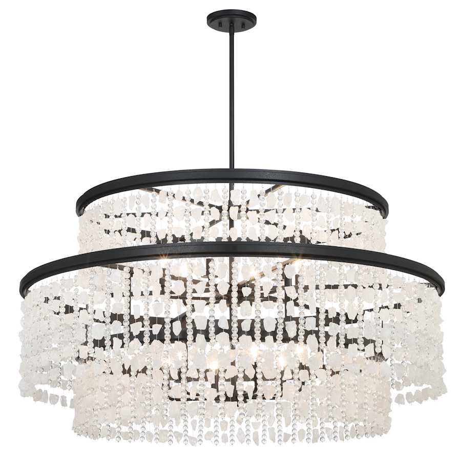 Minka Lavery Shimmering Elegance 12 Light 48" Wide Crystal Drum Chandelier