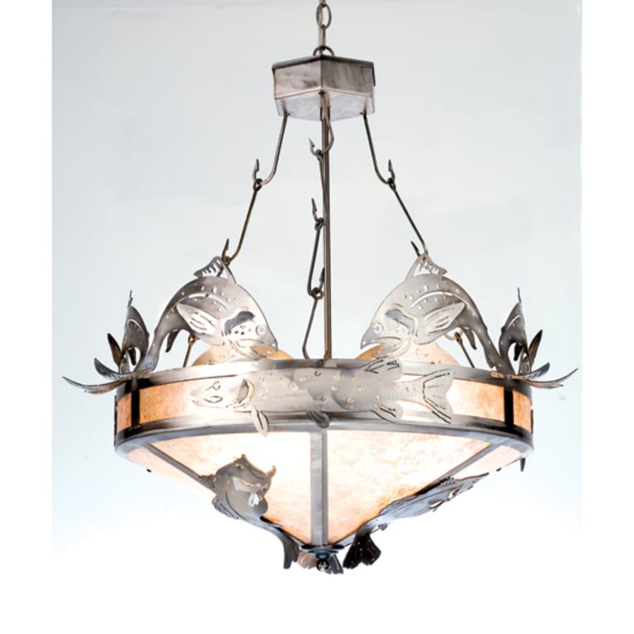 Meyda Tiffany 4 Light 32" Wide Pendant with Handmade Shade