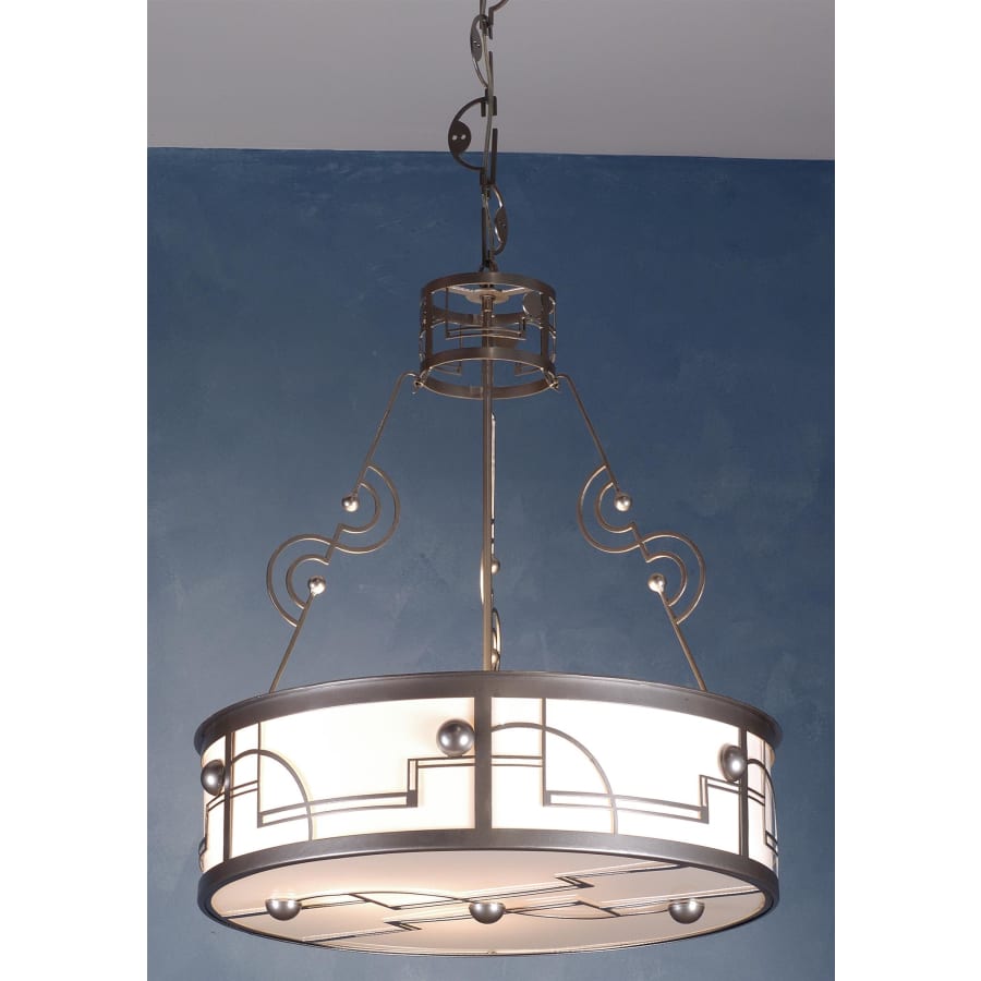 Meyda Tiffany 4 Light 25" Wide Pendant with Handmade Shade
