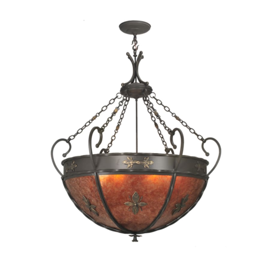 Meyda Tiffany 7 Light 43" Wide Pendant with Handmade Shade