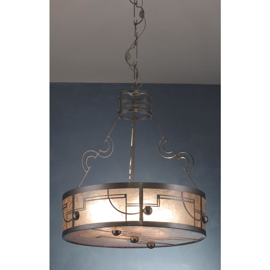 Meyda Tiffany 4 Light 25" Wide Pendant with Handmade Shade