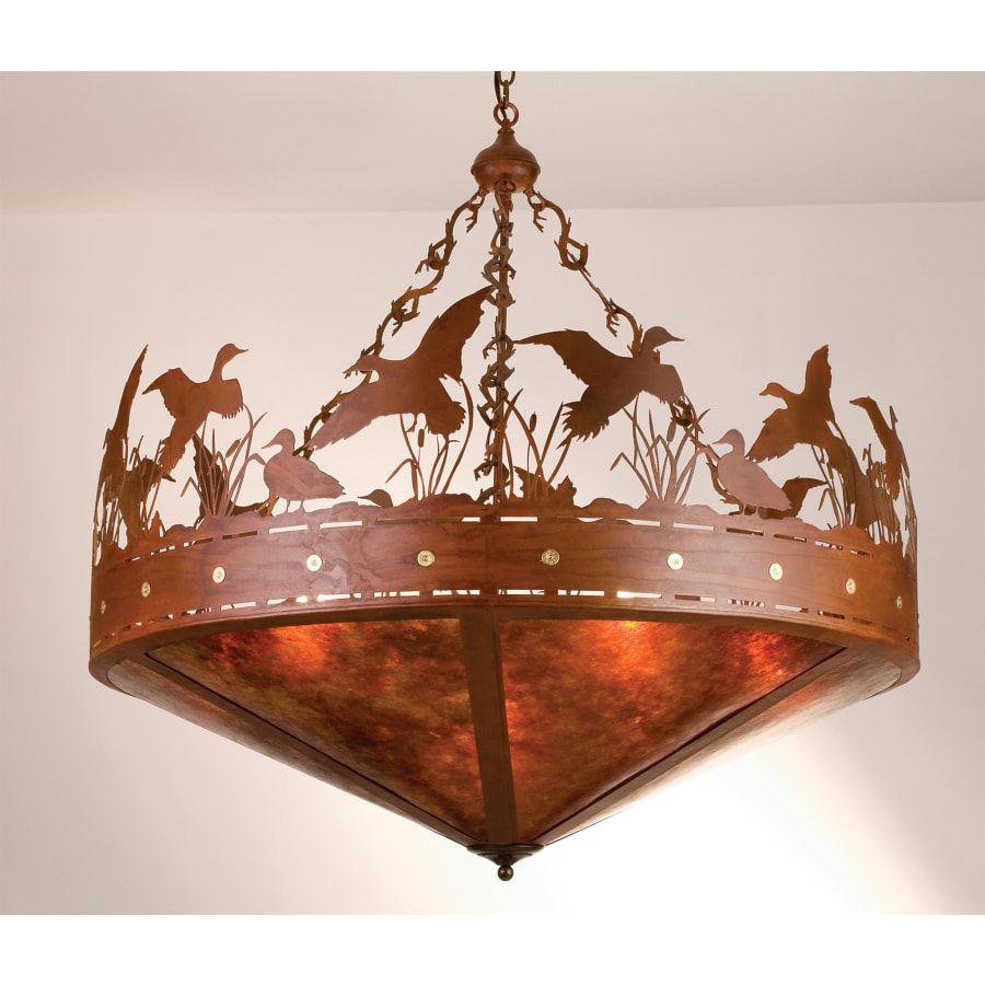 Meyda Tiffany 7 Light 48" Wide Pendant with Handmade Shade