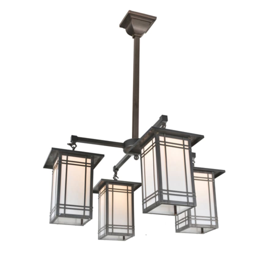 Meyda Tiffany 4 Light 33" Wide Pendant with Handmade Shade