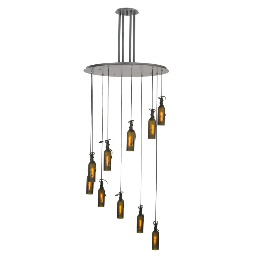 Meyda Tiffany 10 Light 36" Wide Multi Light Pendant with Handmade Shade