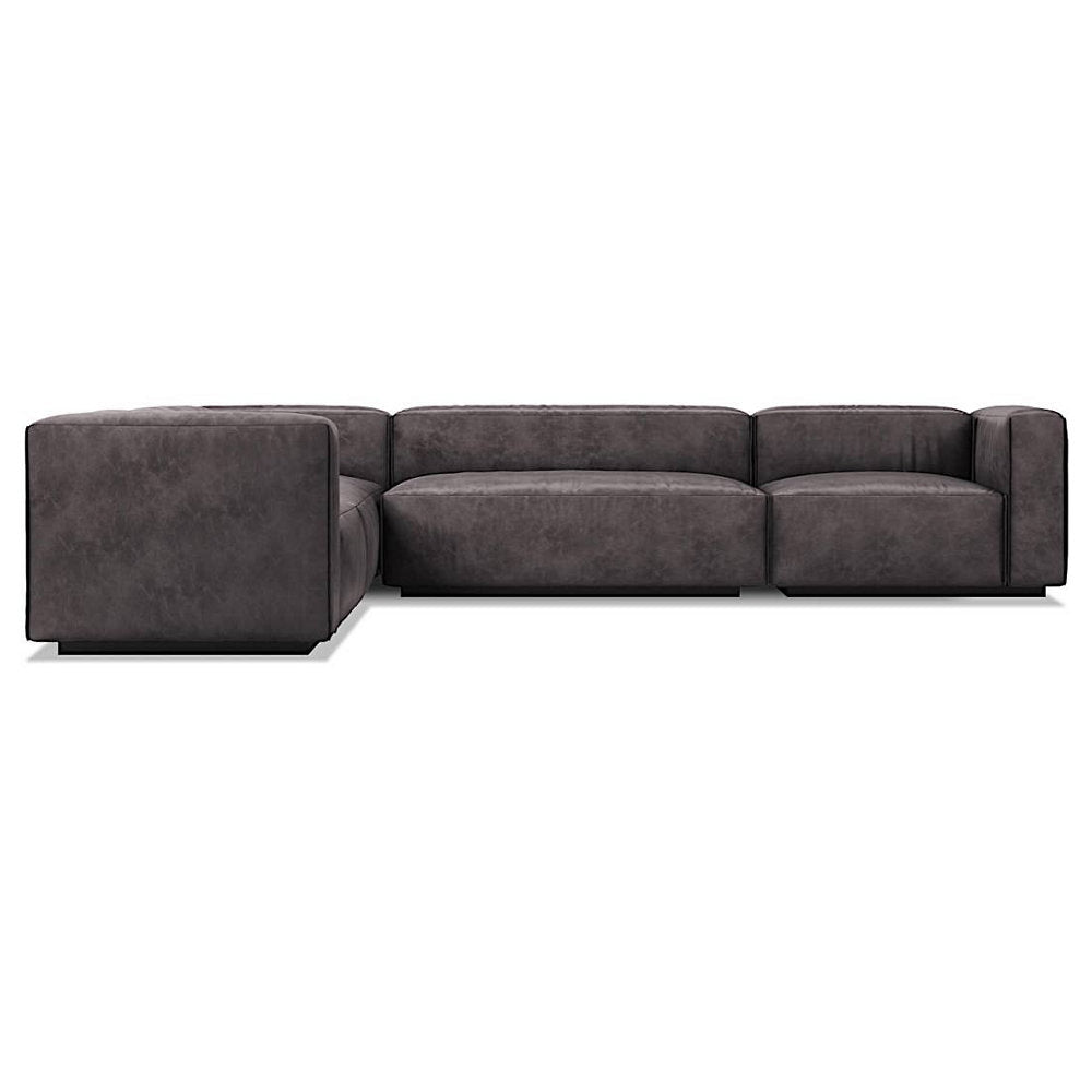 Cleon Large Leather Sectional Sofa