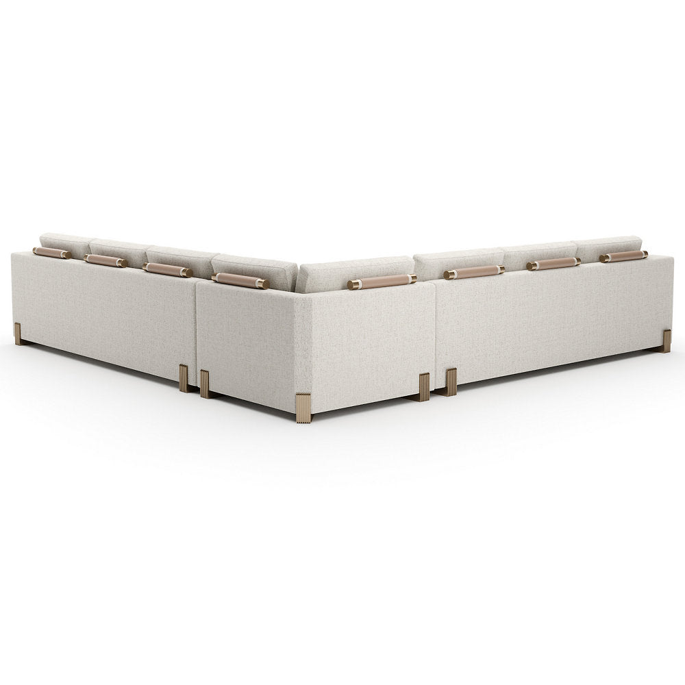 Counter Balance L Sectional With Ottoman