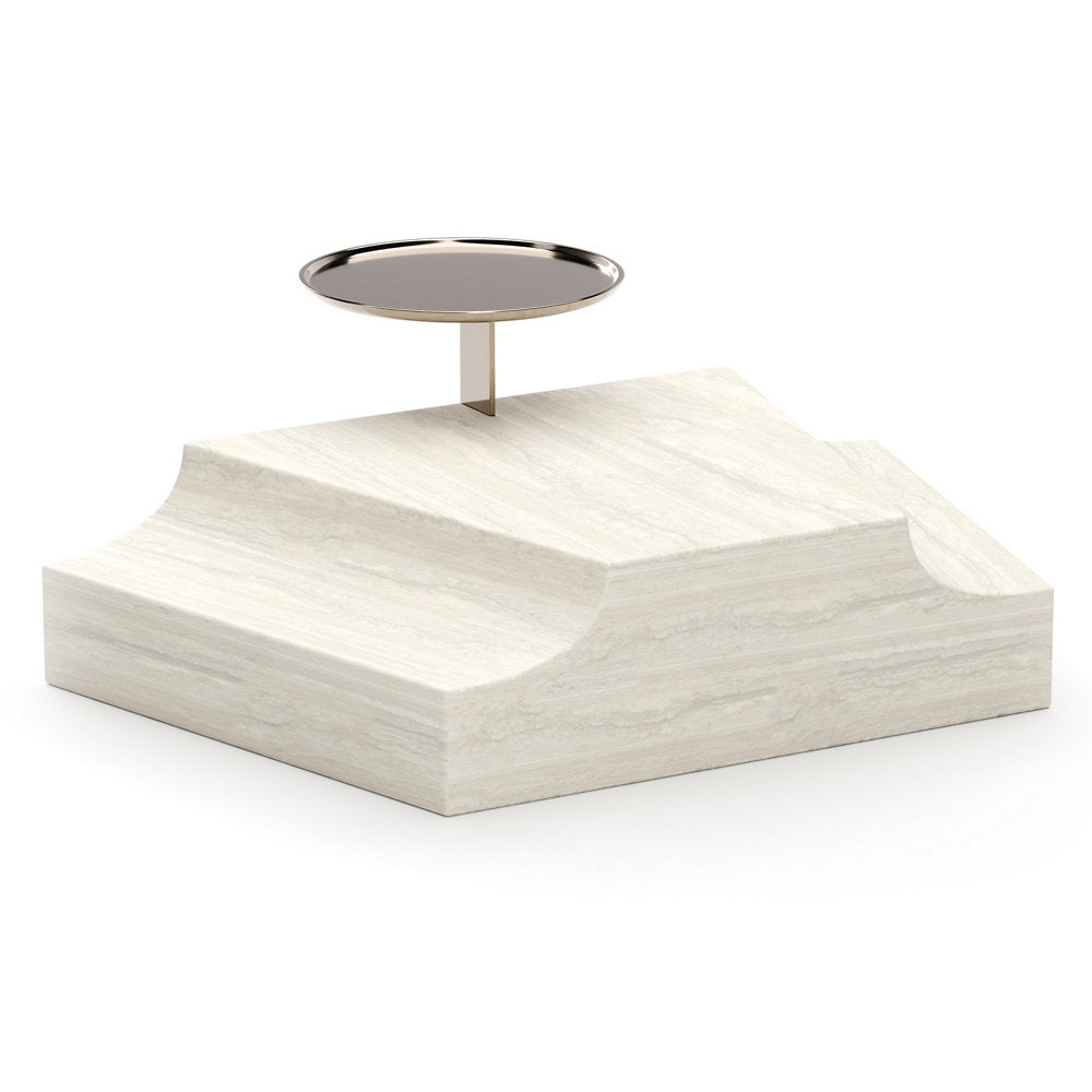 Overlap Triangular Wedge Side Table