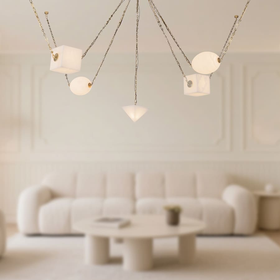 Alora Lighting Mineral 10" Wide LED Multi Light Pendant