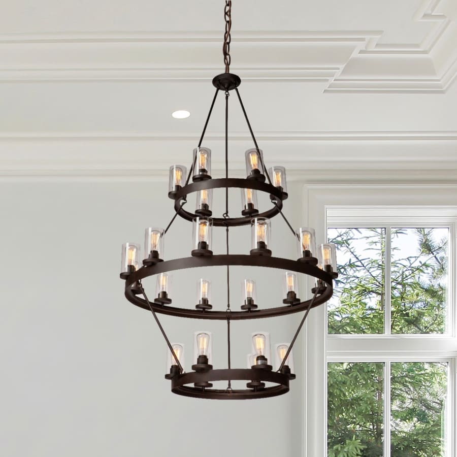 Artcraft Lighting Melno Park 24 Light 42" Wide Pillar Candle Style Chandelier