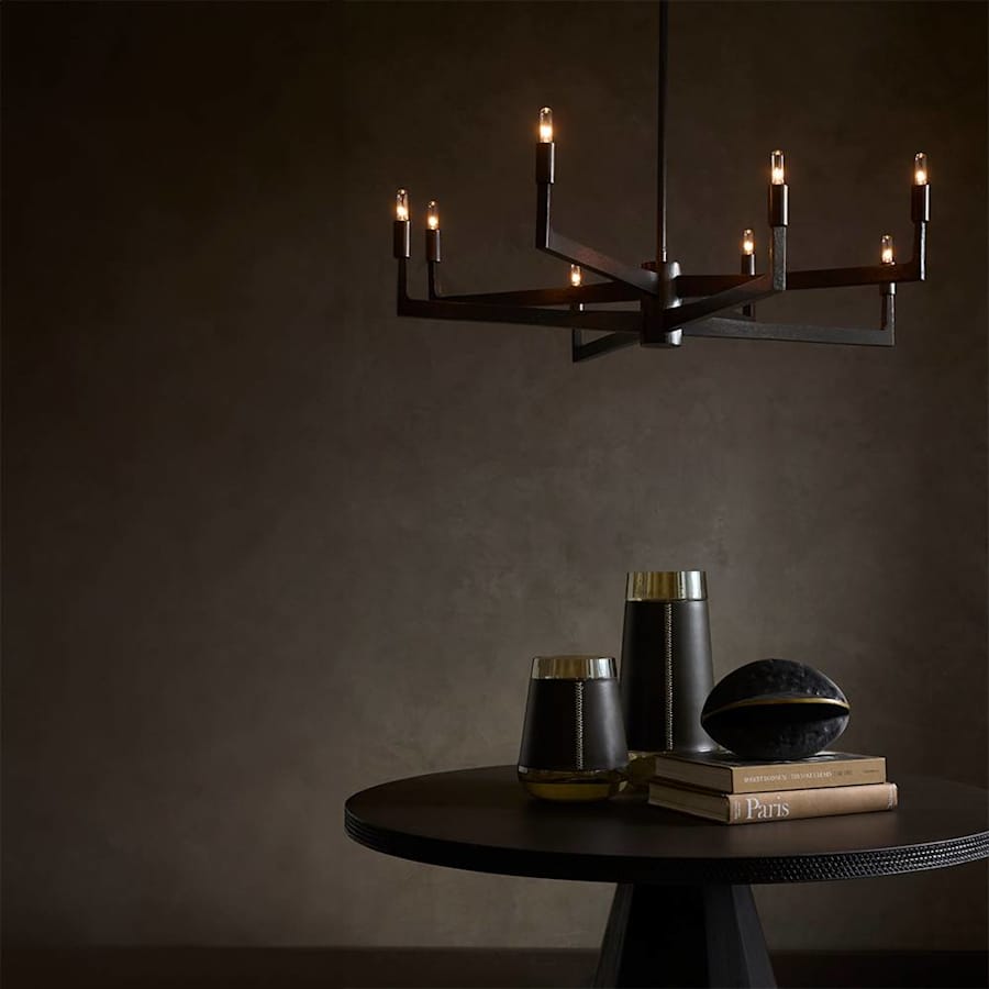 Arteriors Griff 8 Light 39" Wide Candle Style Chandelier