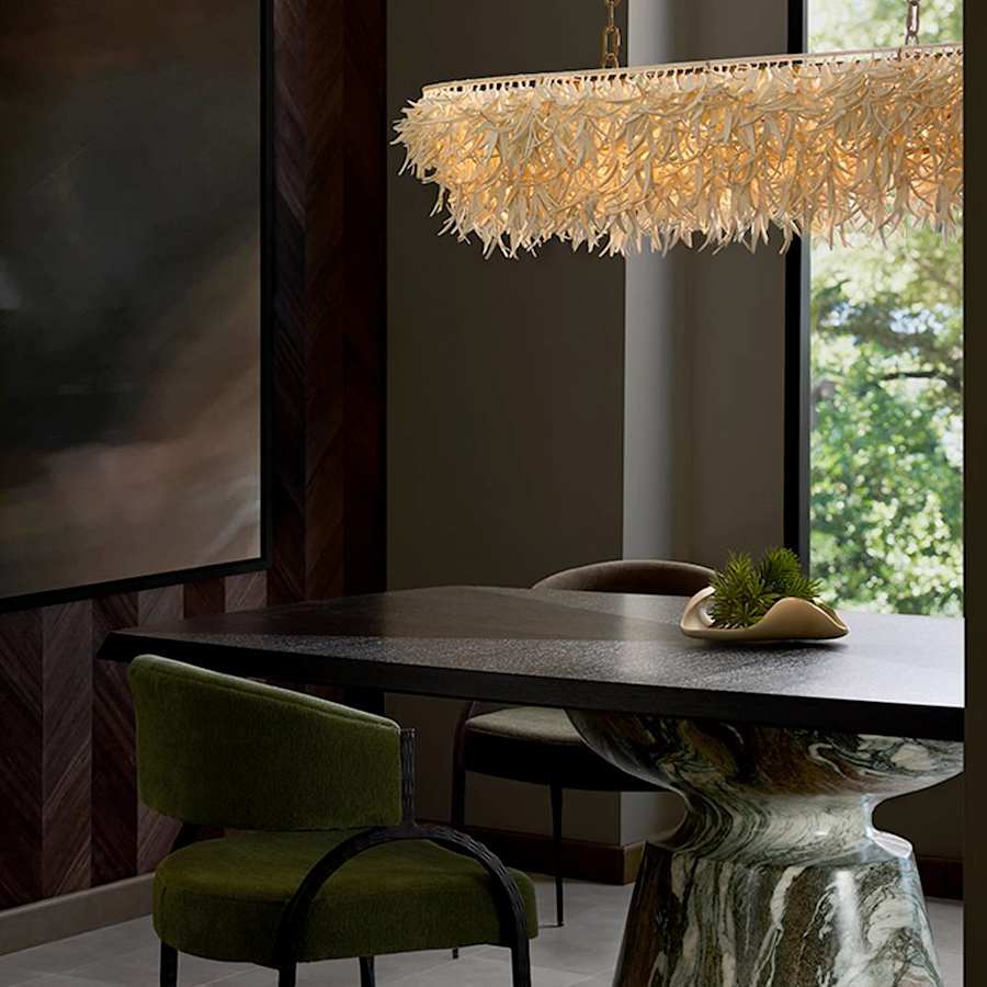 Arteriors Cabo 6 Light 57" Wide Linear Chandelier