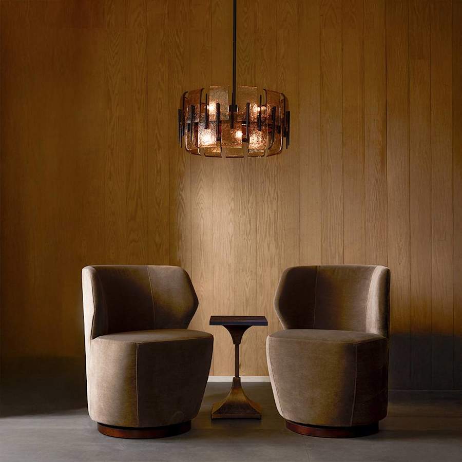 Arteriors Lumora 6 Light 23" Wide Drum Chandelier