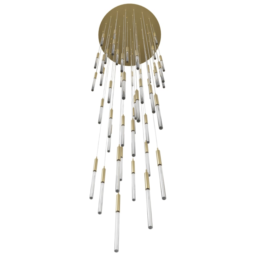 Avenue Lighting Main St. 31 Light 37" Wide LED Multi Light Pendant with Snow Glass Shades