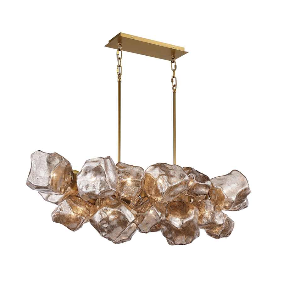 Avenue Lighting Rockefeller 22 Light 28" Wide Linear Chandelier