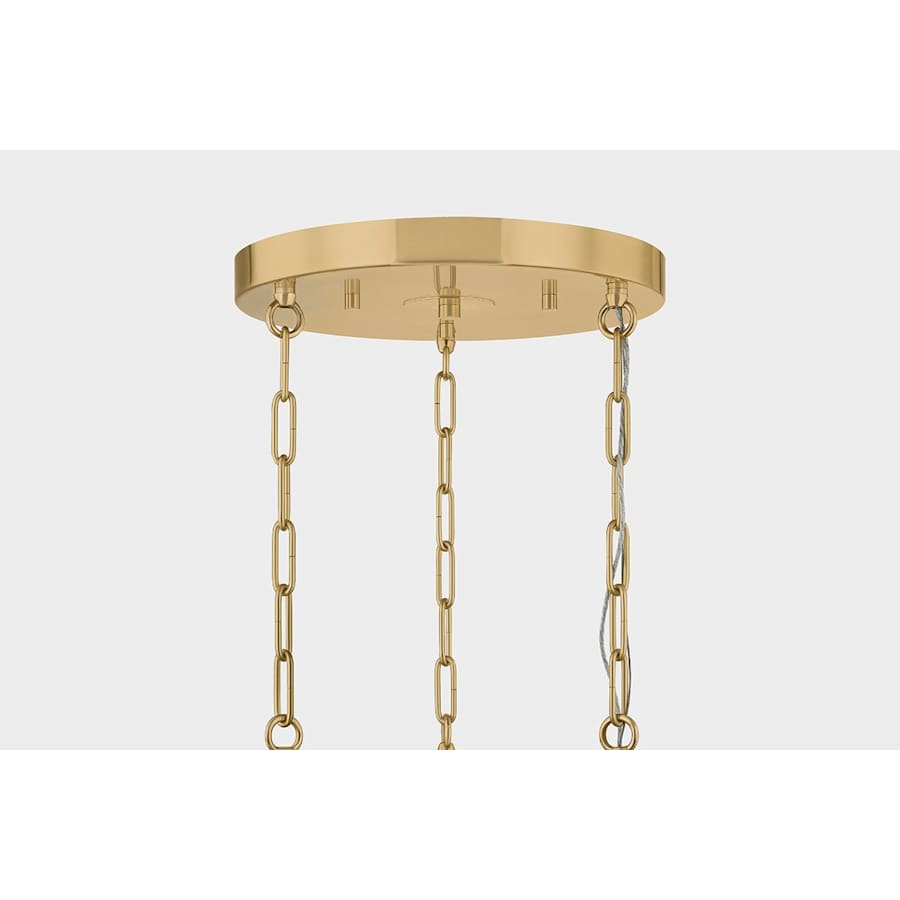 Corbett Lighting Toulouse 31" Wide LED Abstract Chandelier with Light Bronze Glass Shades