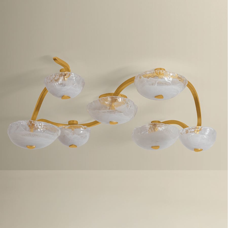 Corbett Lighting Kune 7 Light 50" Wide Linear Chandelier