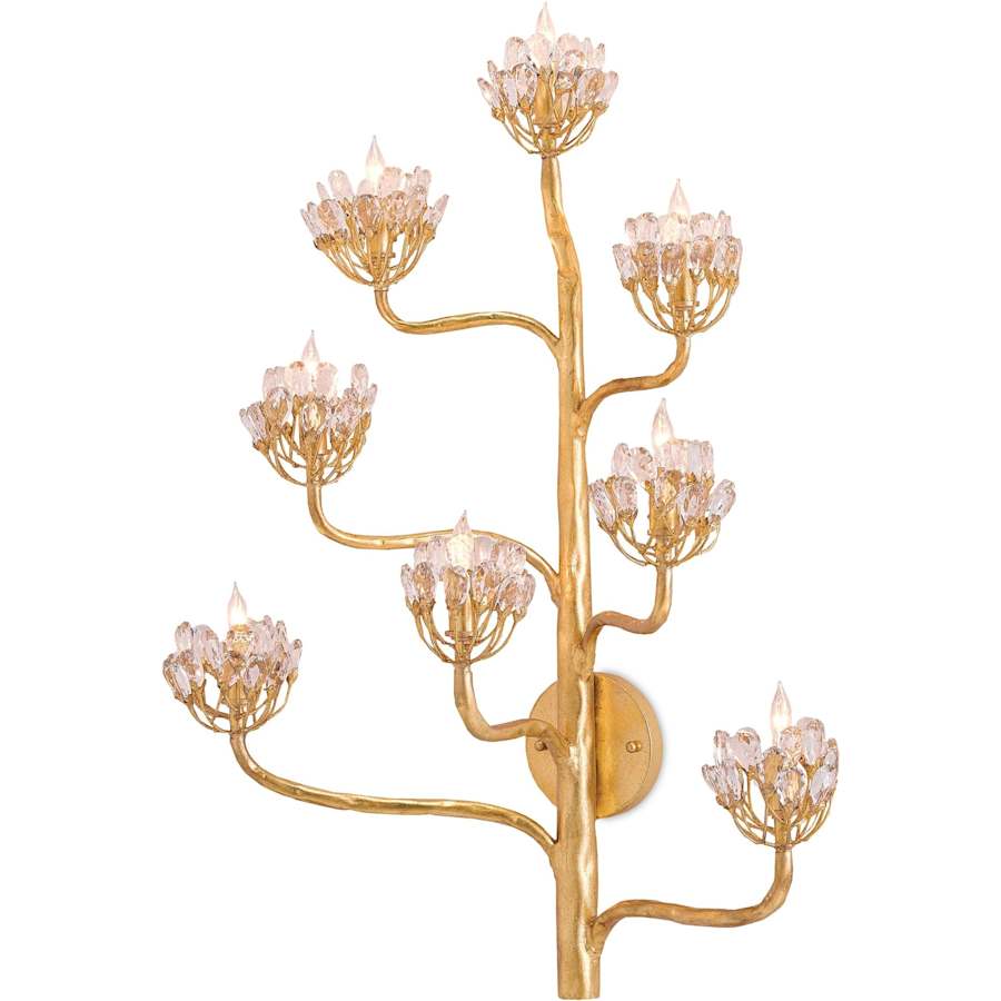 Currey and Company Agave Americana 8 Light 32" Tall Wall Sconce