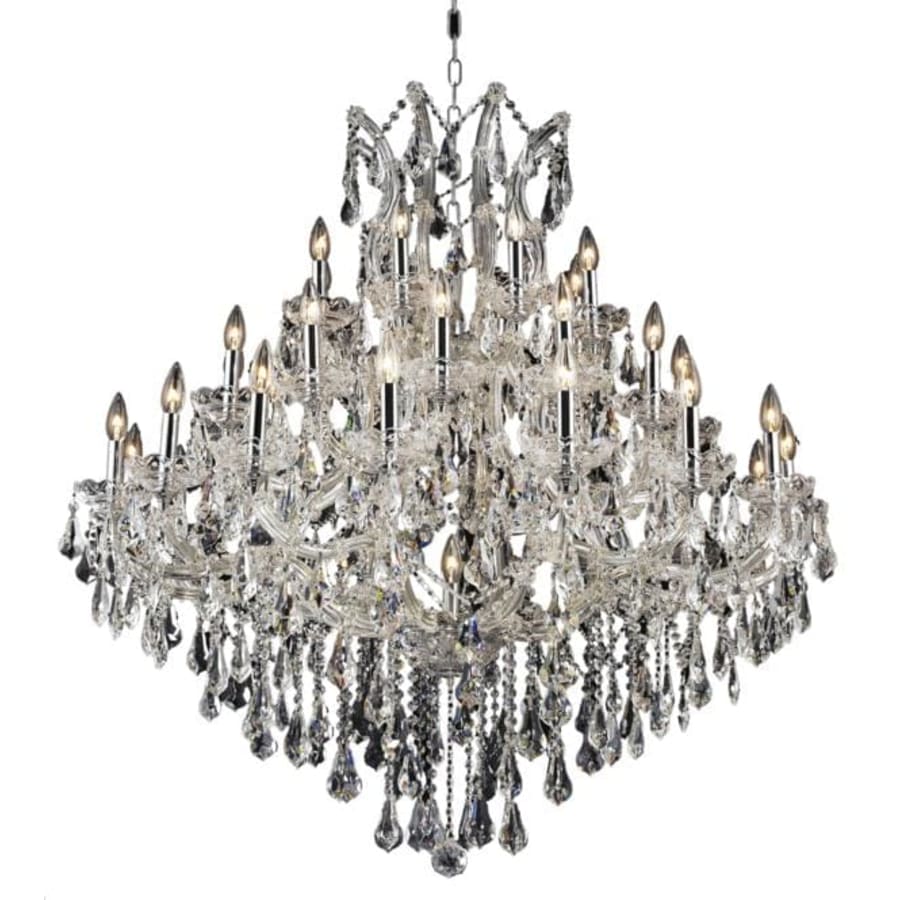 Elegant Lighting Maria Theresa 37 Light 44" Wide Crystal Chandelier with Clear Royal Cut Crystals