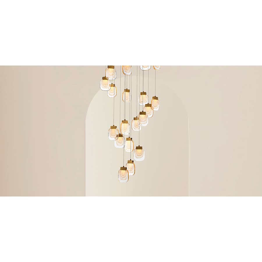 Eurofase Lighting Paget 19 Light 29" Wide LED Multi Light Pendant