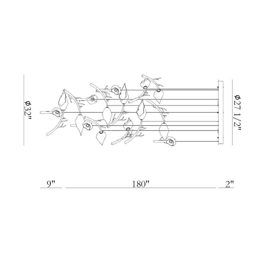 Eurofase Lighting Matera 32" Wide LED Abstract Chandelier