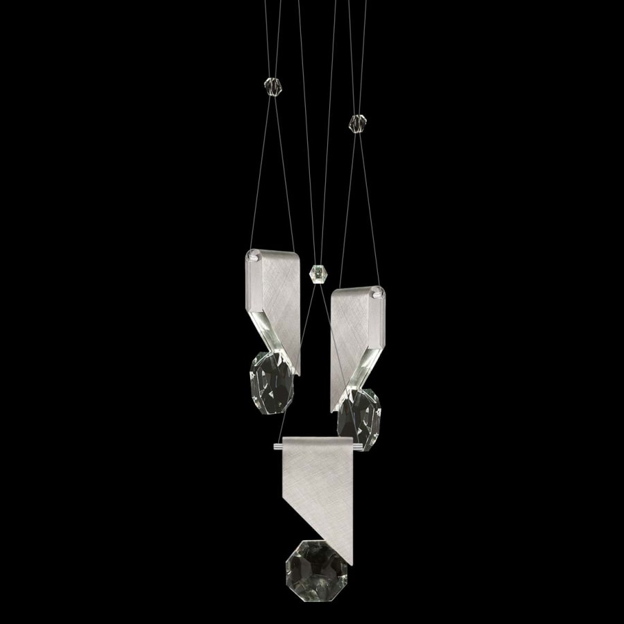 Fine Art Handcrafted Lighting ARIA 6 Light 16" Wide Integrated LED Crystal Multi Light Pendant with Shade