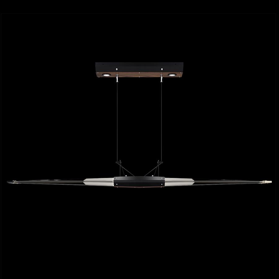Fine Art Handcrafted Lighting Blade 2 Light 53" Wide Linear Pendant