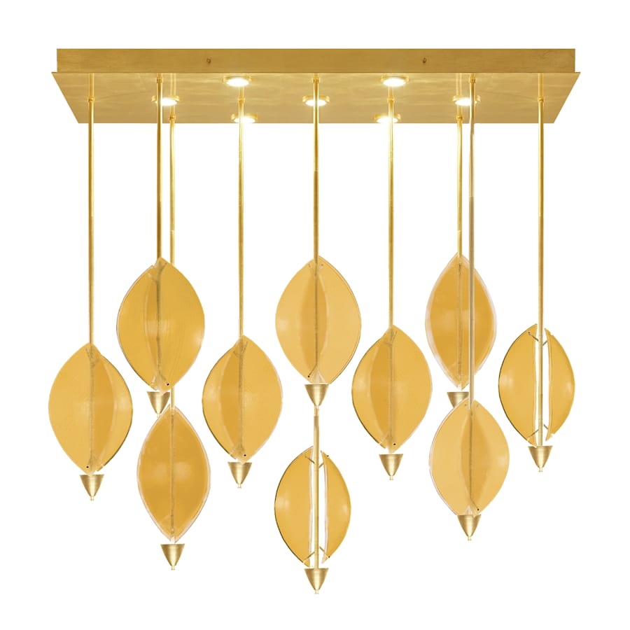 Fine Art Handcrafted Lighting Embark 7 Light 59" Wide LED Linear Pendant
