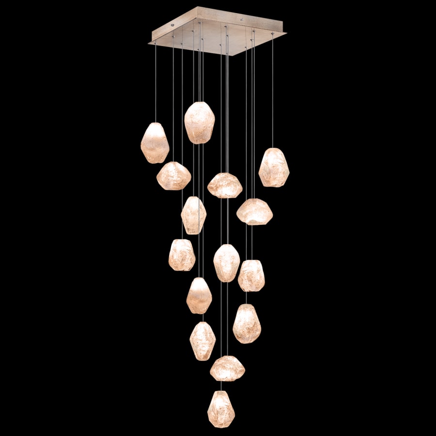 Fine Art Handcrafted Lighting Natural Inspirations 15 Light 19" Wide LED Crystal Multi Light Pendant