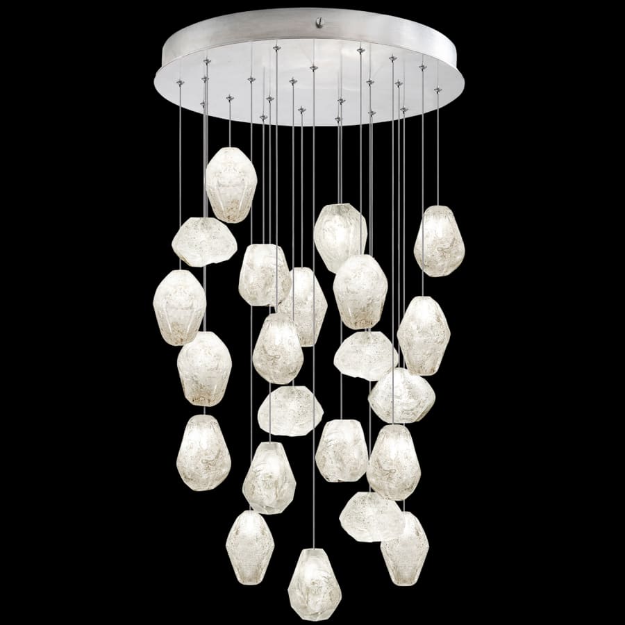 Fine Art Handcrafted Lighting Natural Inspirations 22 Light 24" Wide LED Crystal Multi Light Pendant