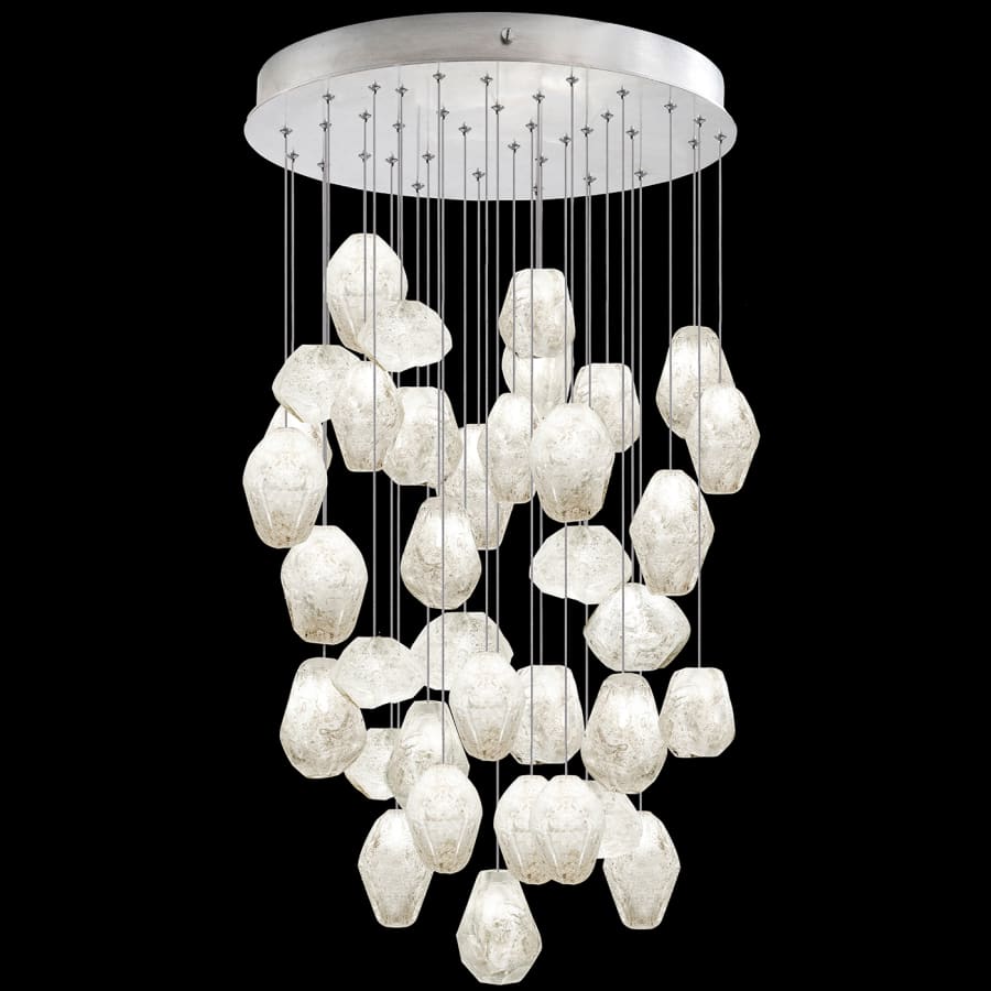 Fine Art Handcrafted Lighting Natural Inspirations 36 Light 34" Wide LED Crystal Multi Light Pendant