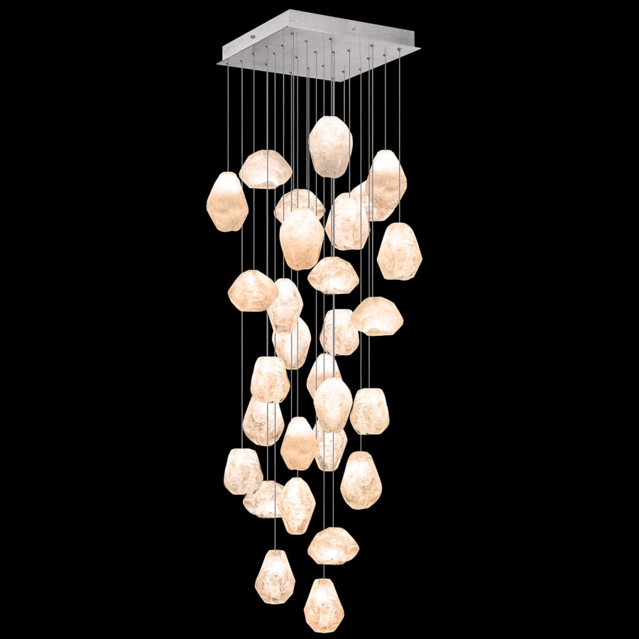 Fine Art Handcrafted Lighting Natural Inspirations 30 Light 30" Wide LED Crystal Multi Light Pendant