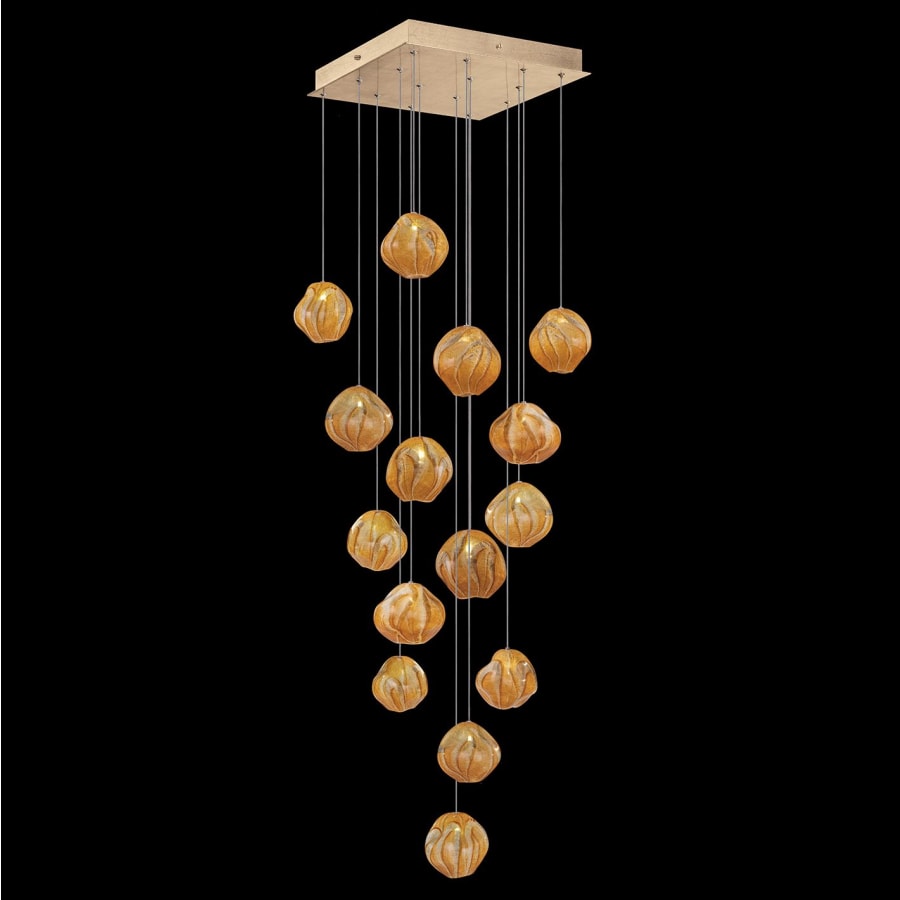 Fine Art Handcrafted Lighting Vesta 15 Light 19" Wide LED Abstract Multi Light Pendant