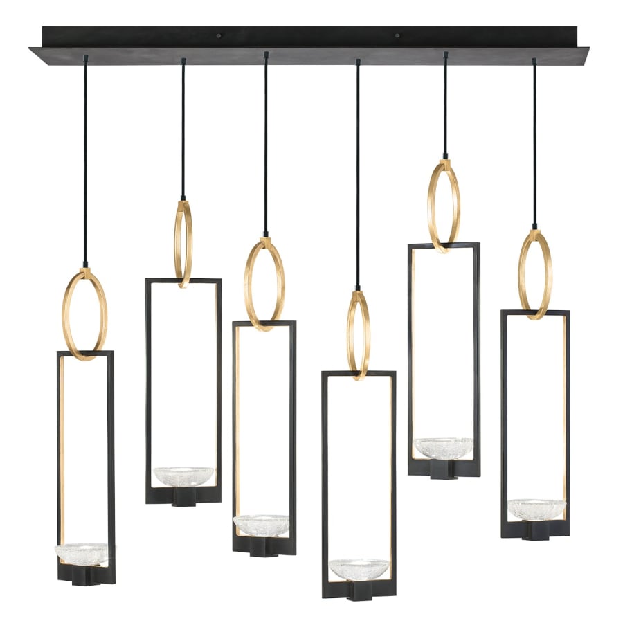 Fine Art Handcrafted Lighting Delphi 48" Wide LED Multi Light Pendant