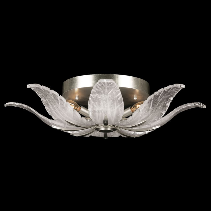 Fine Art Handcrafted Lighting Plume 4 Light 28" Wide Semi-Flush Bowl Ceiling Fixture