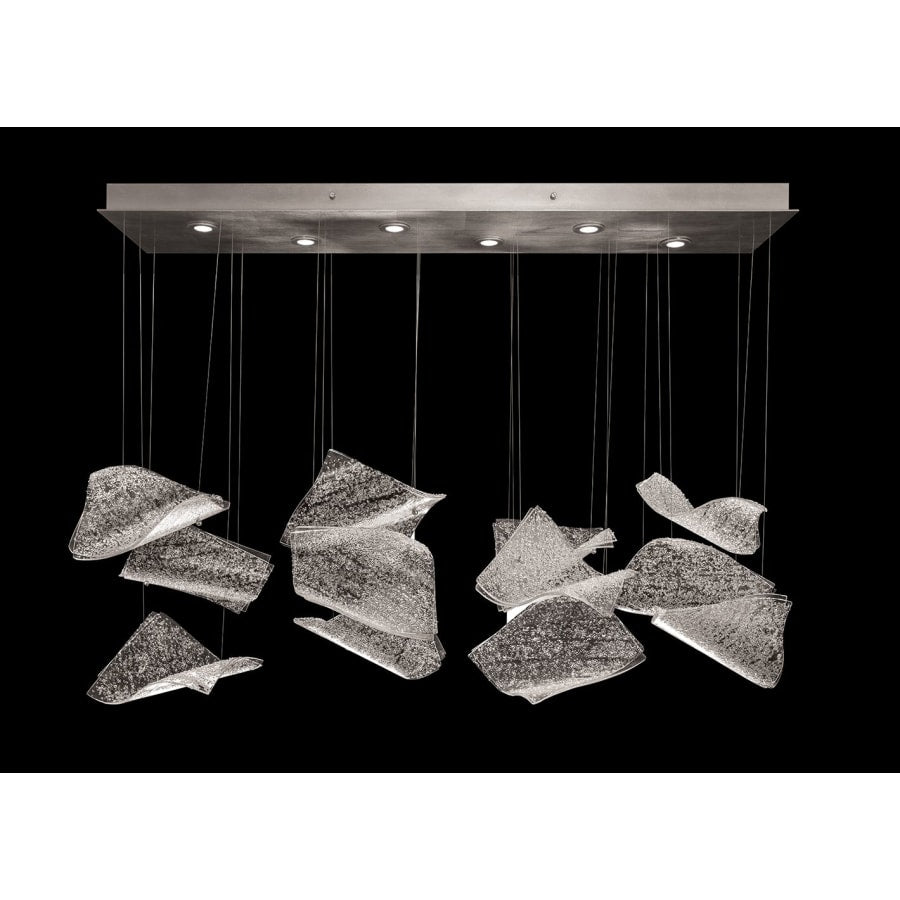 Fine Art Handcrafted Lighting Elevate 6 Light 50" Wide LED Abstract Multi Light Pendant