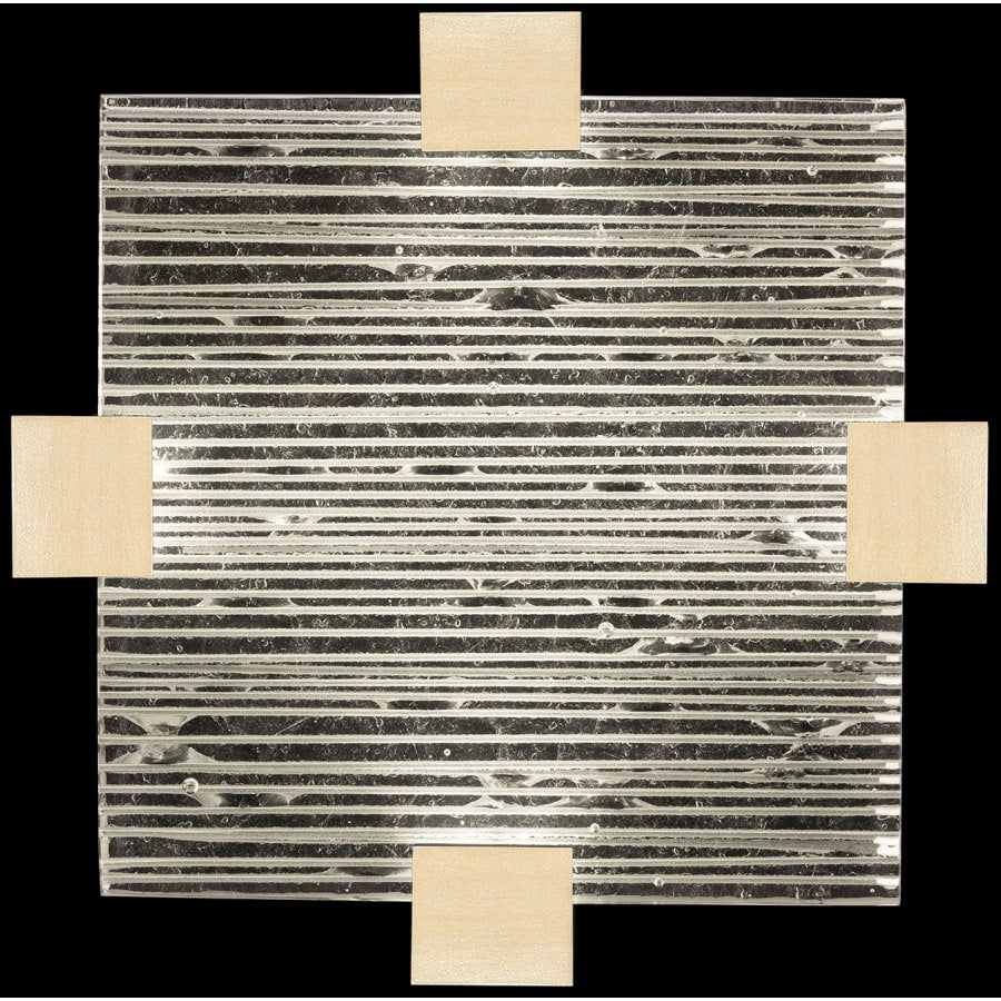Fine Art Handcrafted Lighting Terra 17" Wide LED Semi-Flush Square Ceiling Fixture