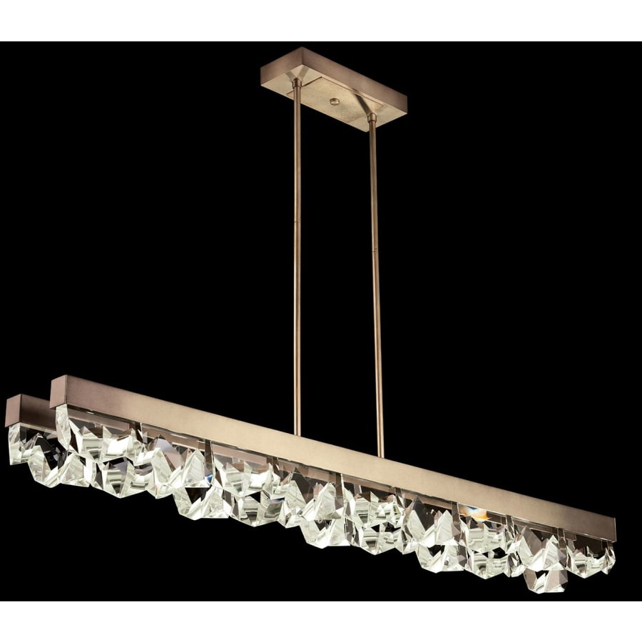 Fine Art Handcrafted Lighting Strata 55" Wide LED Crystal Linear Pendant