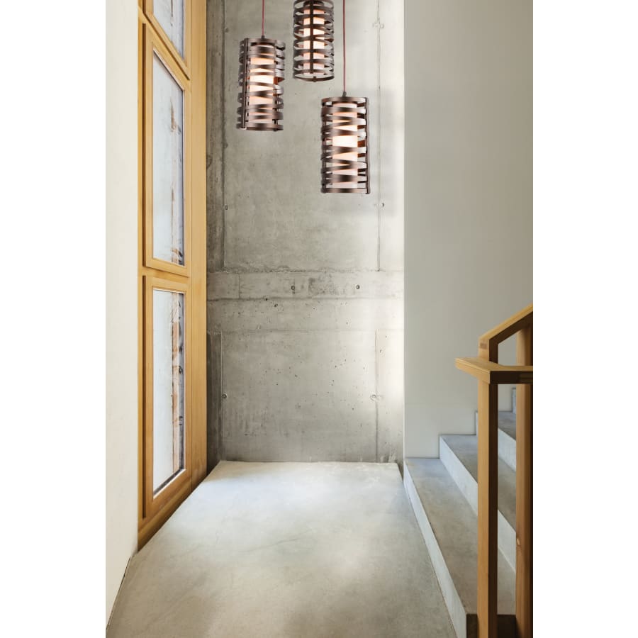 Hammerton Studio Tempest 3 Light 18" Wide LED Full Sized Multi Light Pendant - with Frosted Glass Inner and Finished to Match Metal Outer Shades