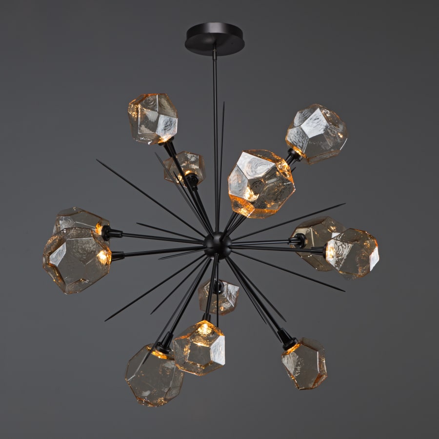 Hammerton Studio Gem 48" Wide 12 Light Hand Blown Glass LED Starburst Chandelier
