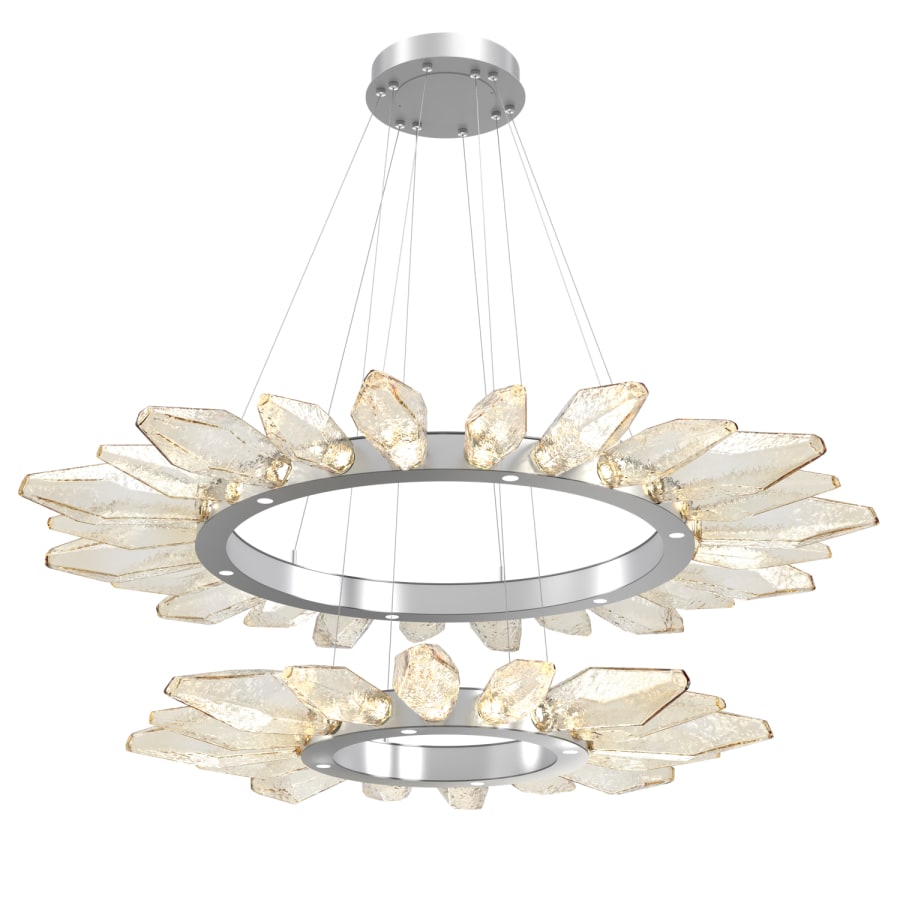 Hammerton Studio Rock Crystal 56" Wide LED Ring Chandelier