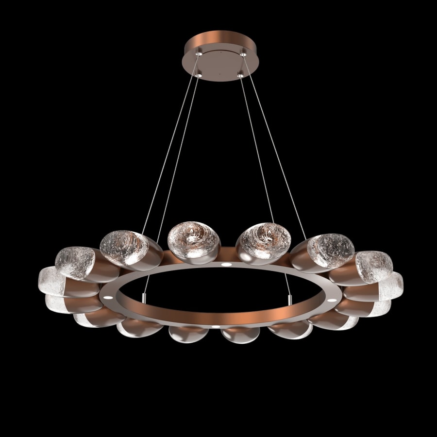 Hammerton Studio Pebble 16 Light 37" Wide LED Ring Chandelier - 2700K
