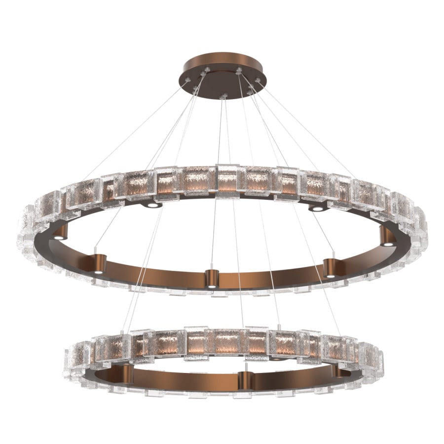 Hammerton Studio Tessera 50" Wide Tiered LED Ring Chandelier