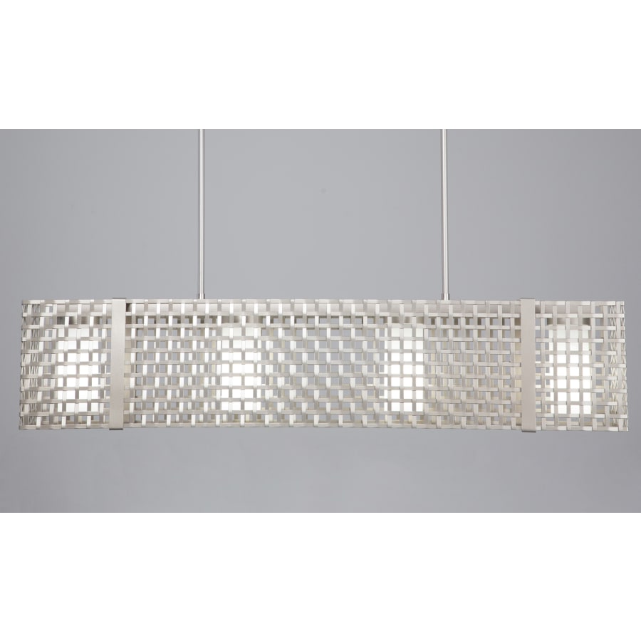 Hammerton Studio Tweed 4 Light 45" Wide Chandelier - Medium (E26) with Frosted Glass Inner Shades and Finished to Match Outer Metal Shade