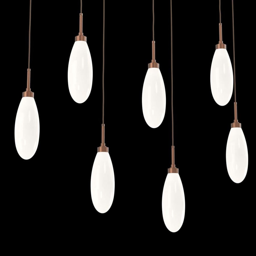Hammerton Studio Fiori 7 Light 43" Wide LED Linear Chandelier - 3000K