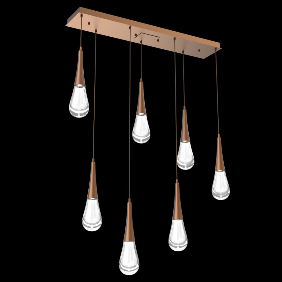 Hammerton Studio Raindrop 7 Light 43" Wide LED Linear Chandelier - 2700K