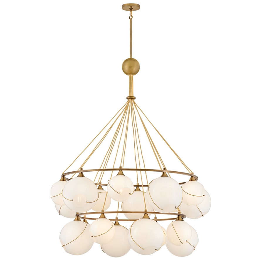 Hinkley Lighting Skye 18 Light 53" Wide Chandelier with Glass Shades