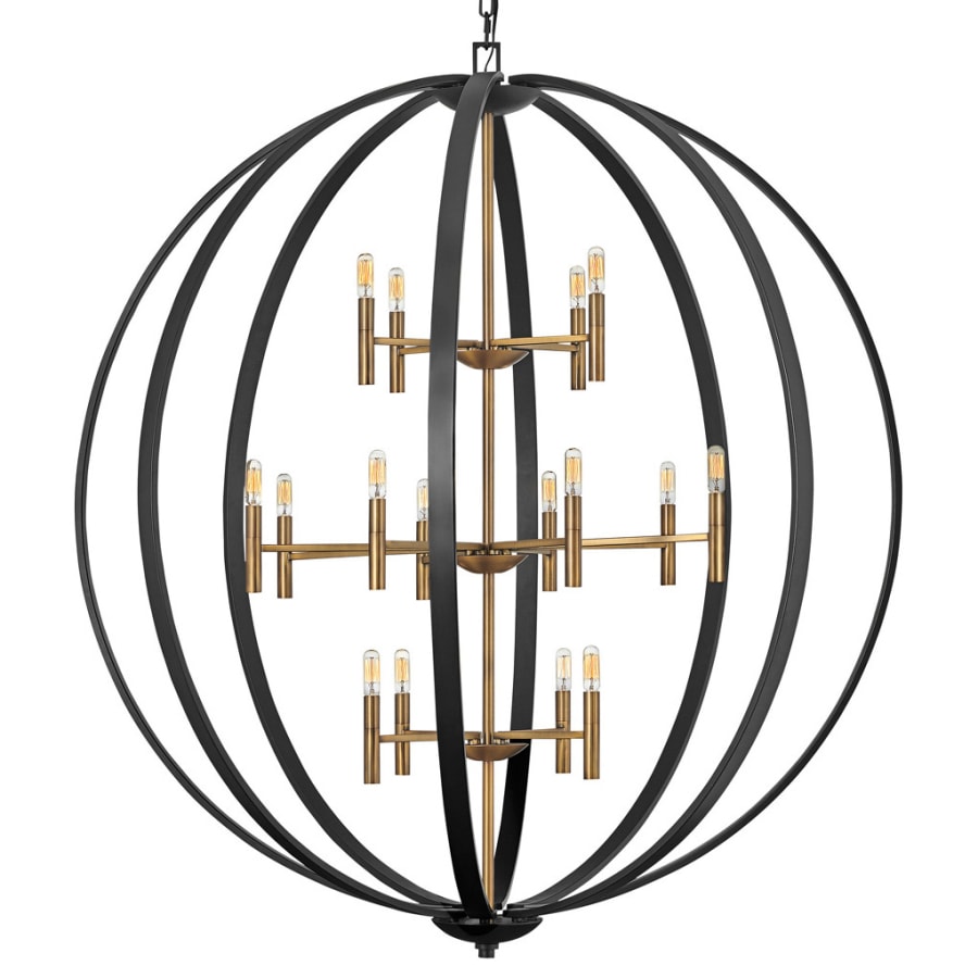 Hinkley Lighting Euclid 16 Light 52" Wide Mixed Metal Globe Chandelier
